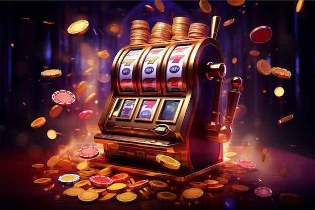 Simbol Scatter (berlian berwarna) memicu putaran bonus Simbol Scatter Diamond Empire yang memicu bonus round